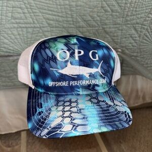 OPG Blue and White Trucker Hat